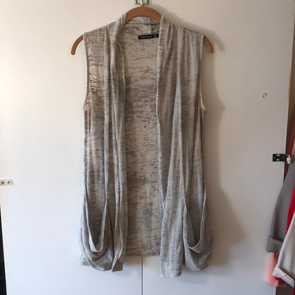 Grey Marled Vest - Size L - Picture 1 of 4